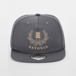 Hall rappercap nokamüts kuldse ESTONIA vapi ja tammelehtedega