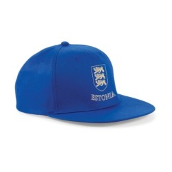 Sinine rappercap nokamüts kuldse ESTONIA vapp-vimpliga