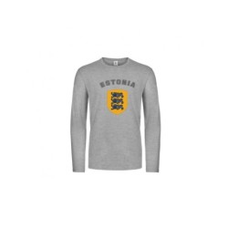 Hall Suur Eesti vapp-vimpel pikkade varrukatega t-särk