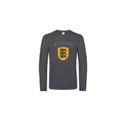 Tumehall Suur Eesti vapp-vimpel pikkade varrukatega t-särk