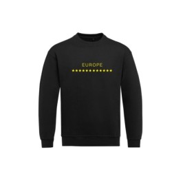 Must pusa ees kollasega EU tähetriip ja kiri EUROPE