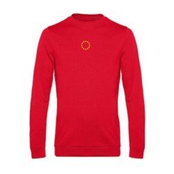 Punane pusa ees keskel väike kollasega EU tähering