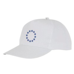 Valge nokamüts esipaneelil sinine EU tähering