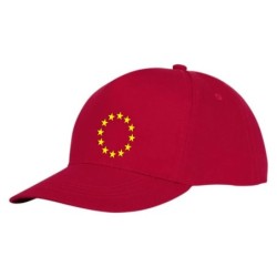 Punane nokamüts esipaneelil kollane EU tähering