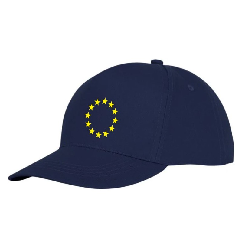 Tumesinine nokamüts esipaneelil kollane EU tähering
