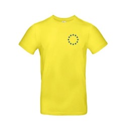 Erekollane t-särk lühikeste varrukatega ees vasakul sinine EU tähering