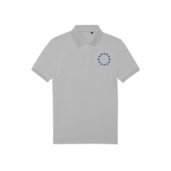 Hall polosärk lühikeste varrukatega ees vasakul sinine EU tähering