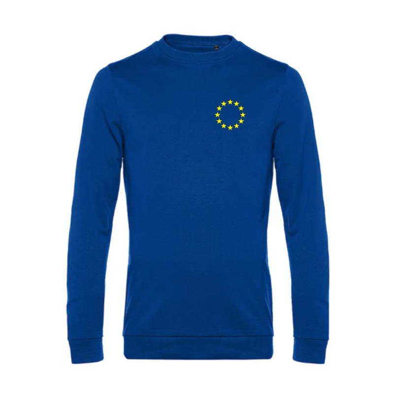 Sinine pusa ees vasakul kollane EU tähering