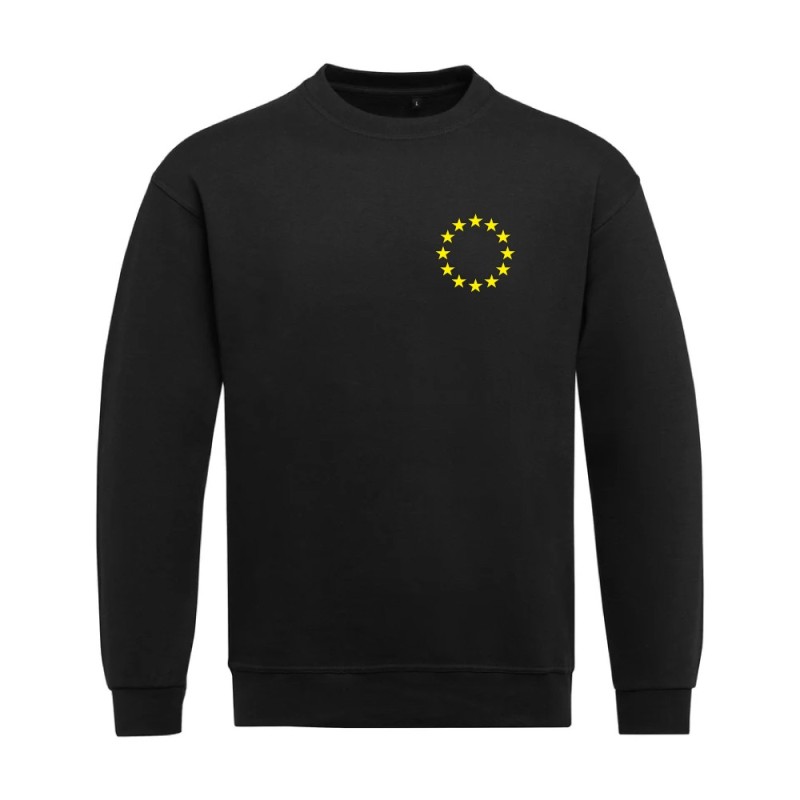 Must pusa ees vasakul kollane EU tähering
