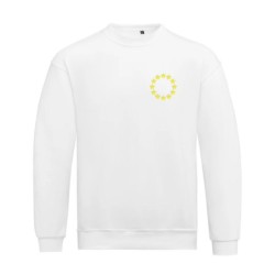 Valge pusa ees vasakul kollane EU tähering