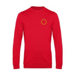 Punane pusa ees vasakul kollane EU tähering