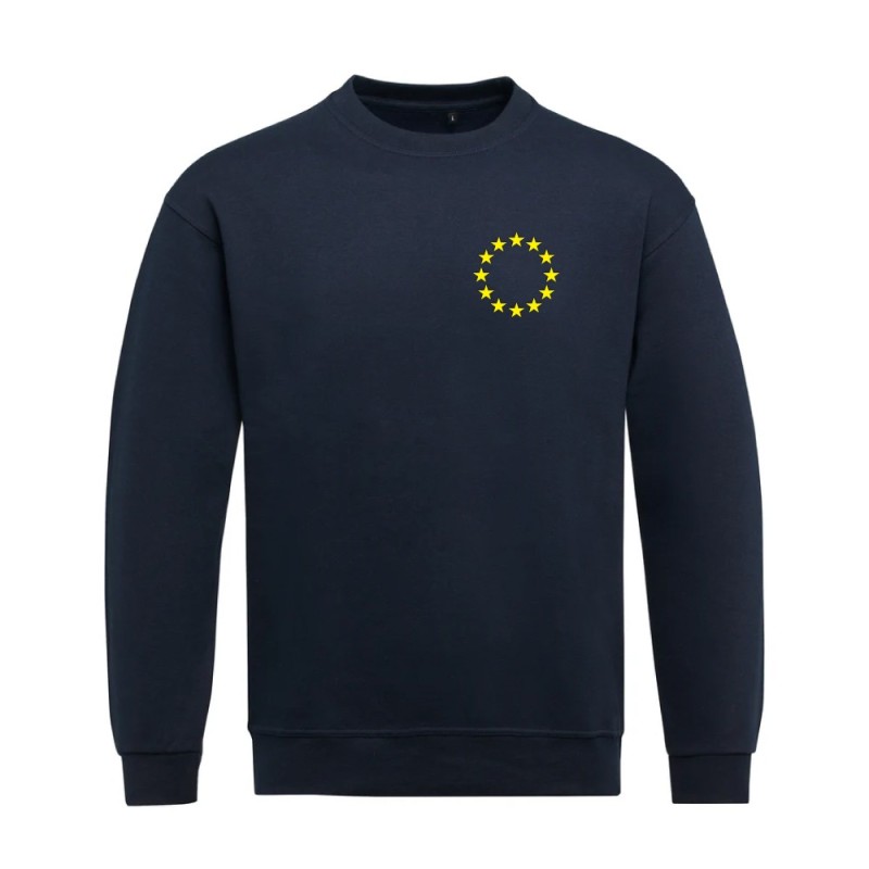 Tumesinine pusa ees vasakul kollane EU tähering