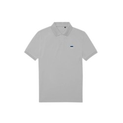 Hall polosärk vasakul rinnal minimalistlik Eesti lipp