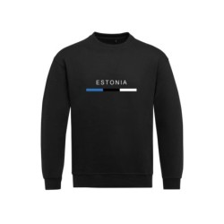 Must pusa ees Eesti lipp triibuna ja kiri ESTONIA