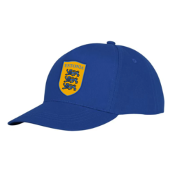 Sinine nokamüts ESTONIA kirjaga keskel vapp-vimpel kolme lõviga