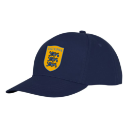 Tumesinine nokamüts ESTONIA kirjaga keskel vapp-vimpel kolme lõviga